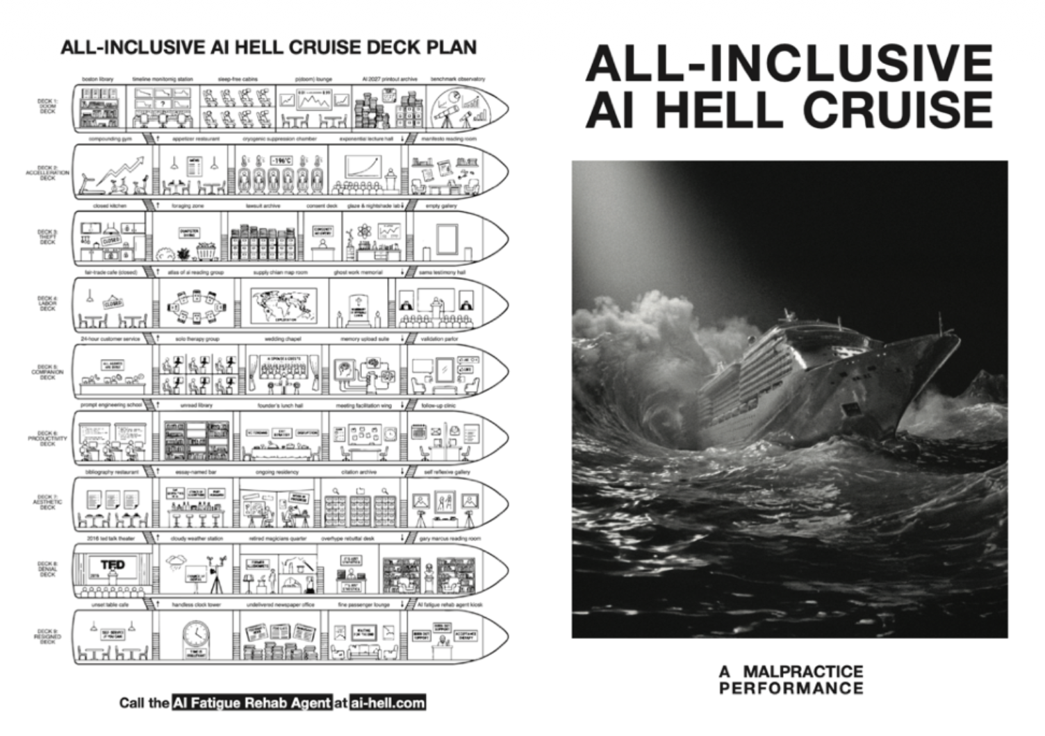 All-Inclusive AI Hell Cruise, Performance Still